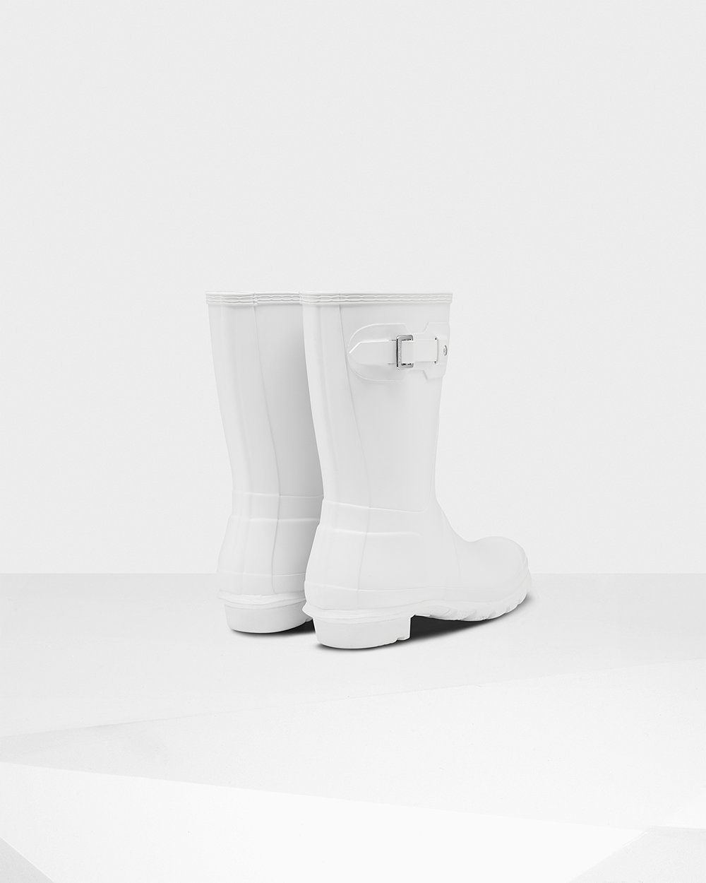 Bottes Courtes de Pluie Hunter Original Femme Blanche OISDCQY-65